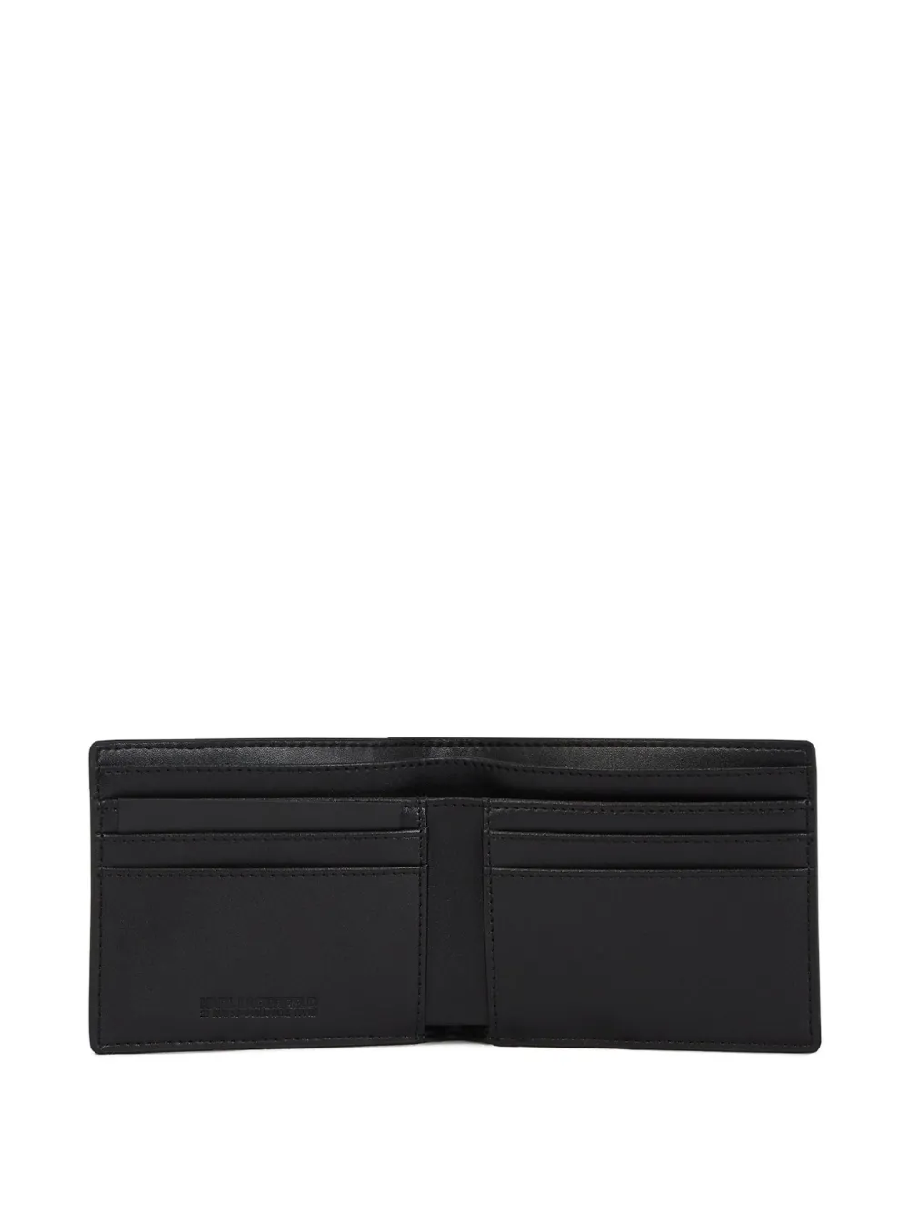 Karl Lagerfeld Portemonnee met logo-reliëf Zwart