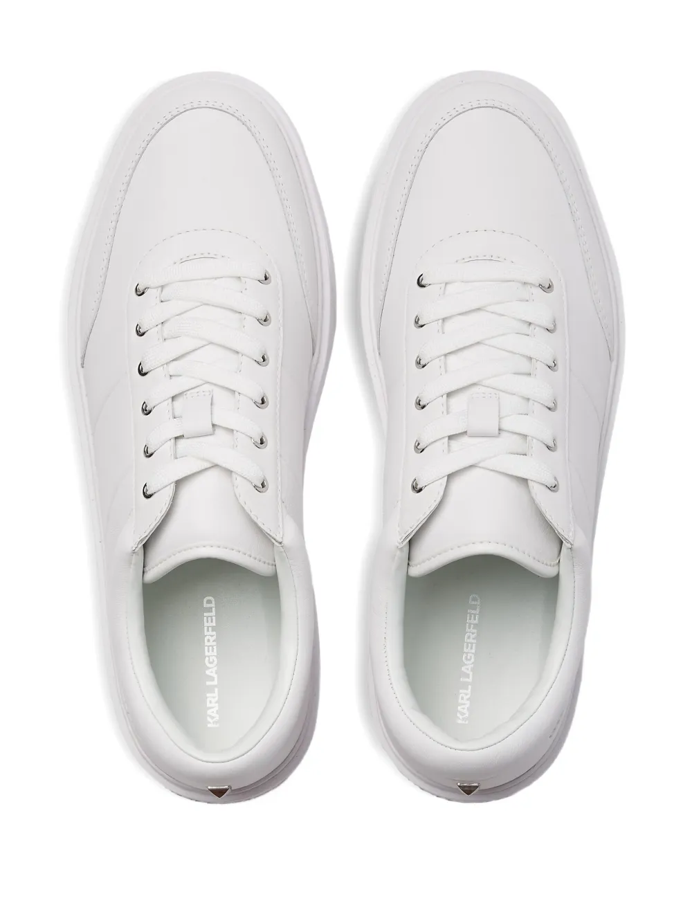 Karl Lagerfeld Flint sneakers met studs Wit