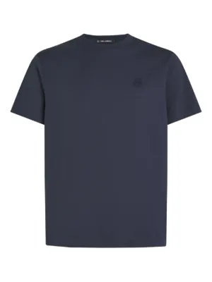 PRADA ナイロン ポケットTシャツ　ダークブルー　PRADASPORT PRADA (プラダ) 異素材ポケット クルーネック 半袖 Tシャツ