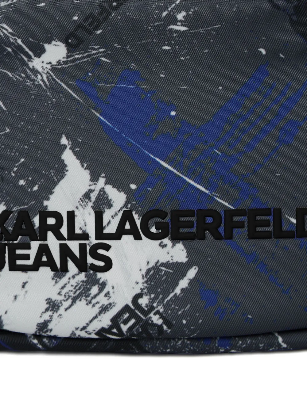 Karl Lagerfeld Jeans Messengertas met print Grijs