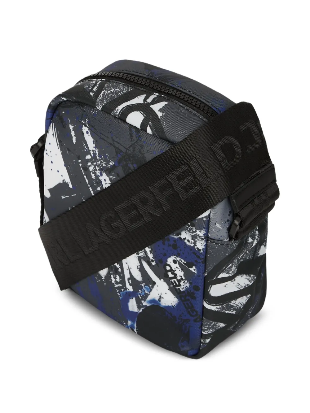 Karl Lagerfeld Jeans Messengertas met print Grijs