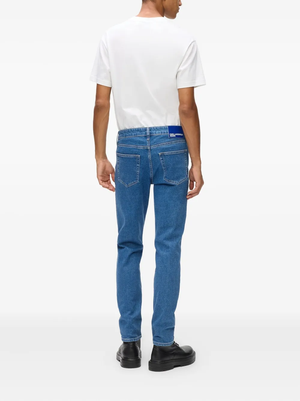 Karl Lagerfeld Jeans met logopatch Blauw