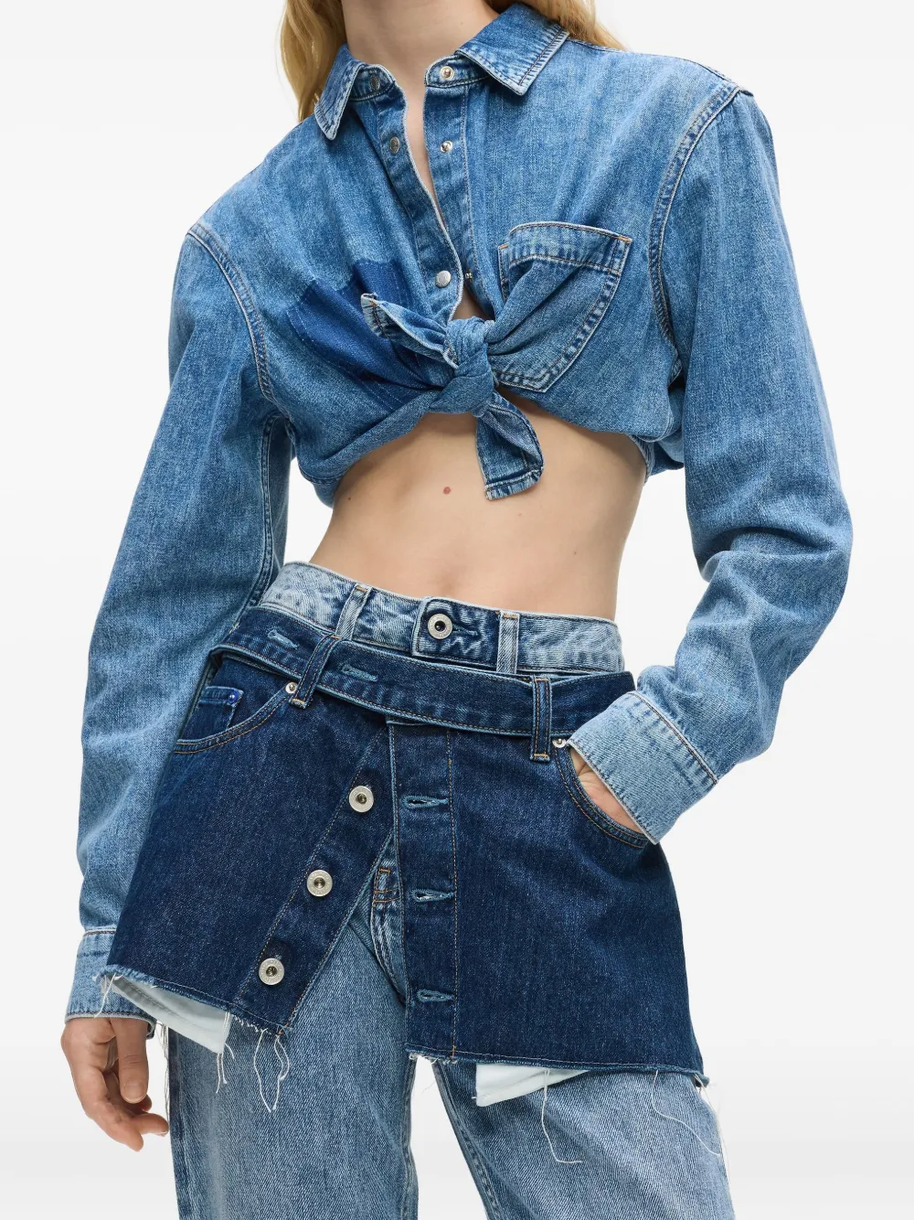 Karl Lagerfeld Jeans Gelaagde jeans Blauw