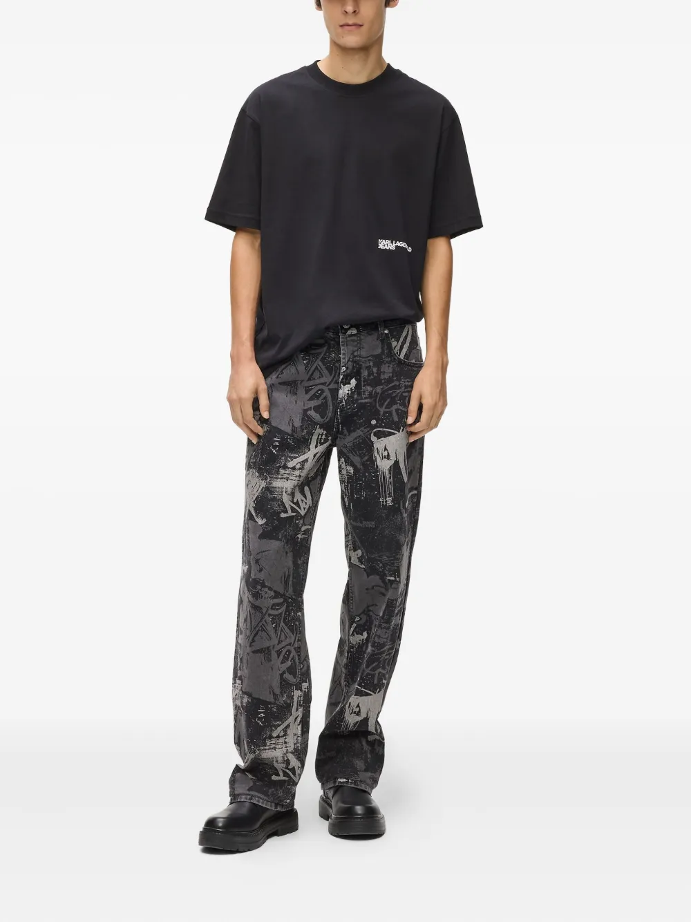 Karl Lagerfeld Jeans Jeans met vijf zakken - Zwart