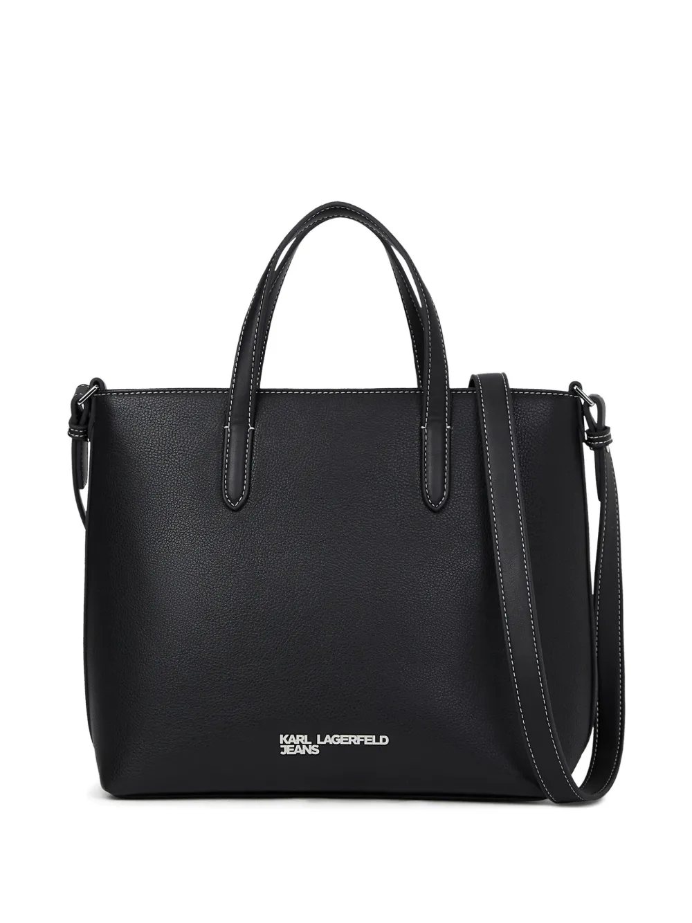 Karl Lagerfeld Jeans Borsa tote mini con stampa logo - Nero