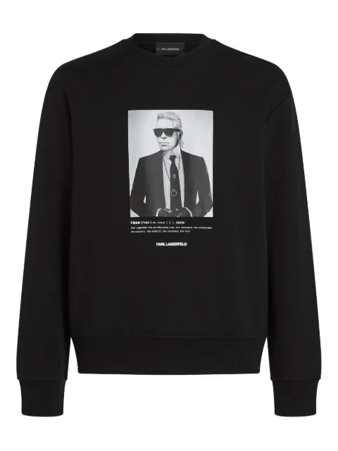 Karl Lagerfeld portrait-print sweatshirt