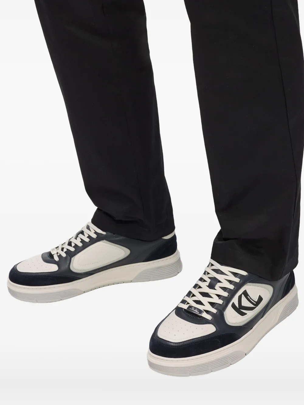 Karl Lagerfeld Kourtney sneakers met logodetail Blauw