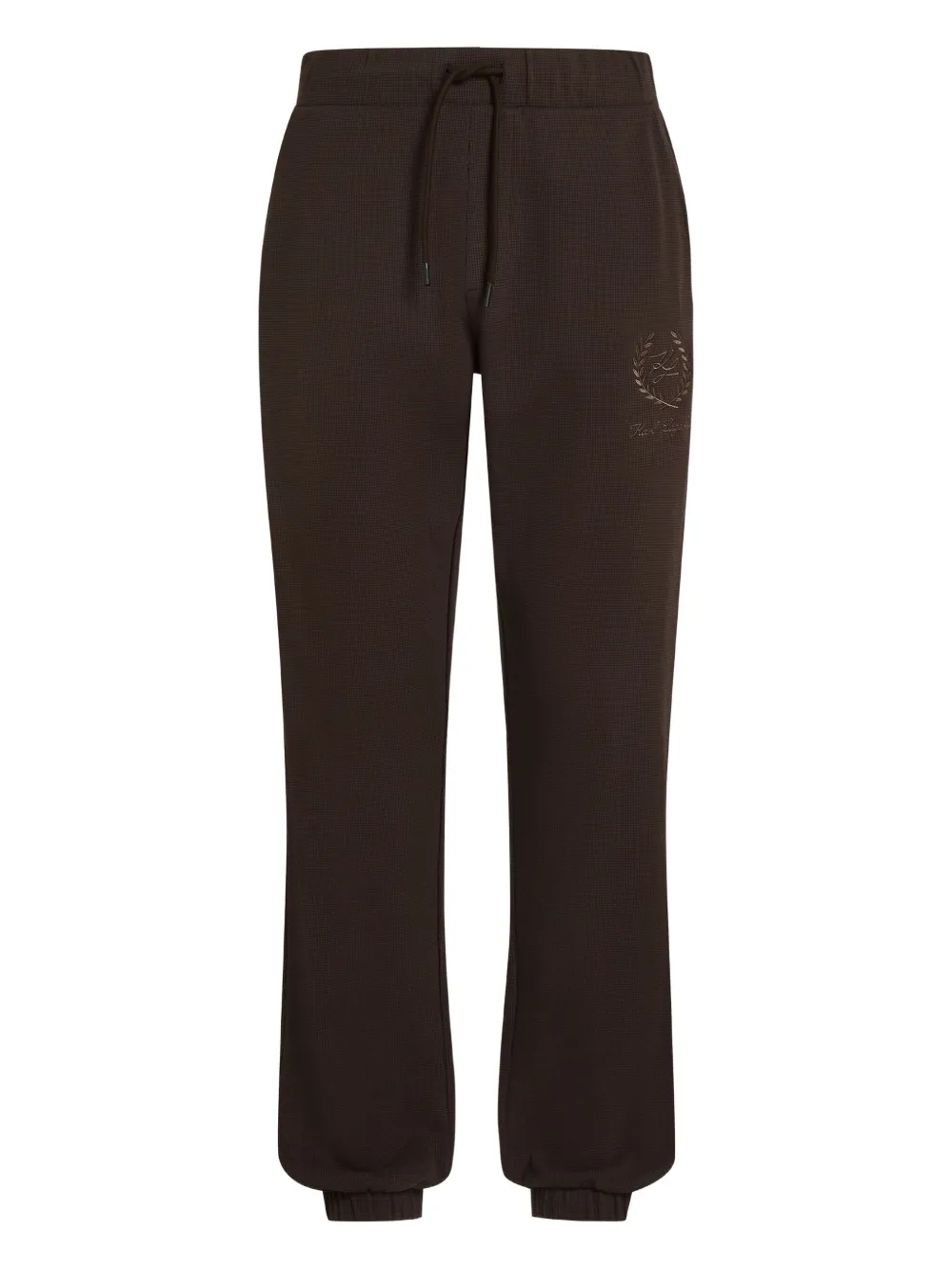 Karl Lagerfeld Pantaloni con ricamo - Marrone