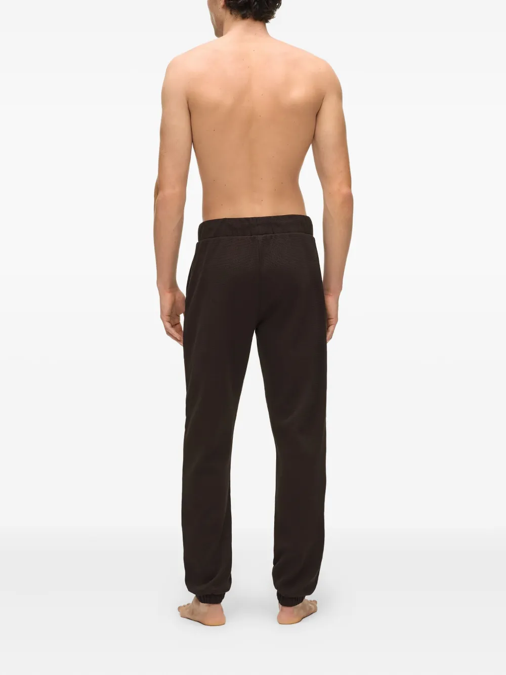 Karl Lagerfeld Logo-embroidered Pants In Brown