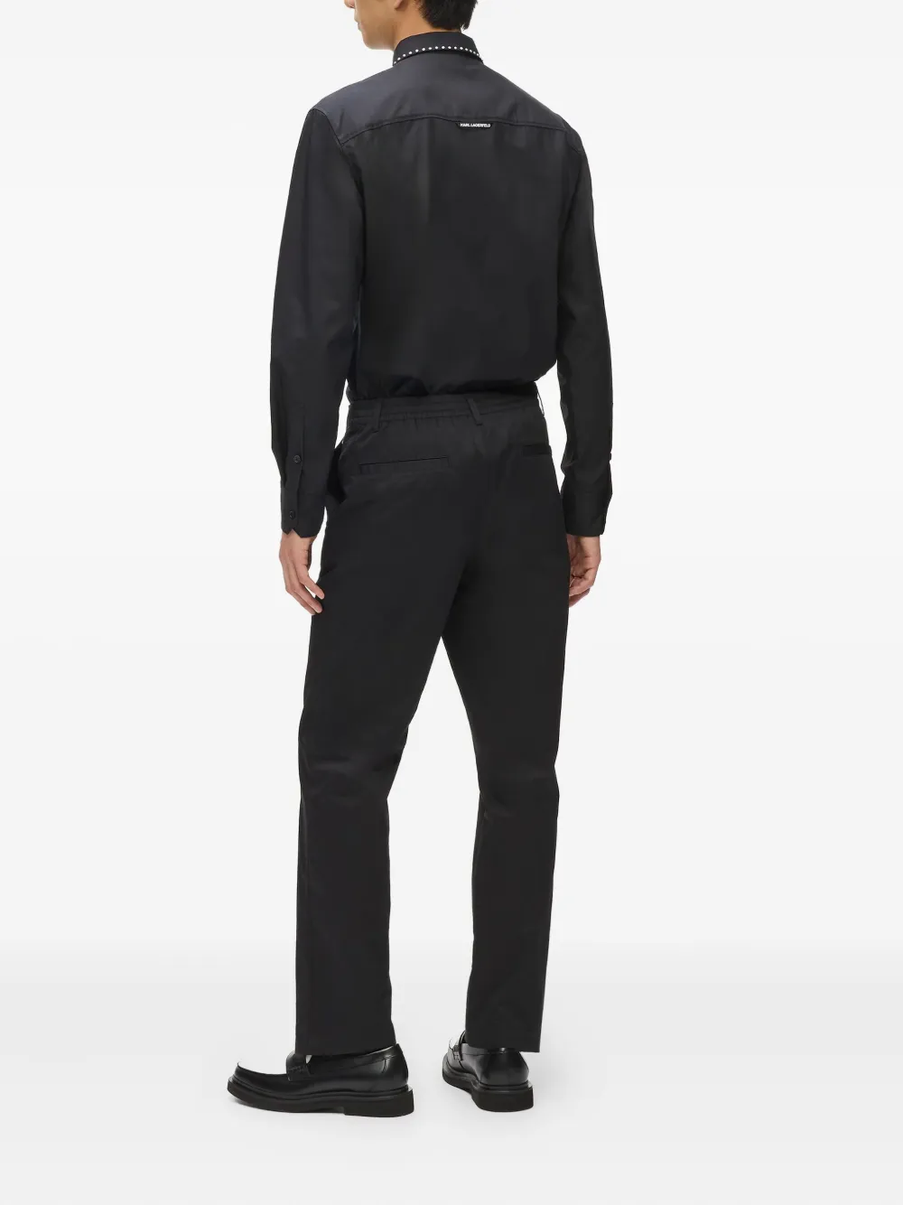 Karl Lagerfeld Broek met logobedel Zwart