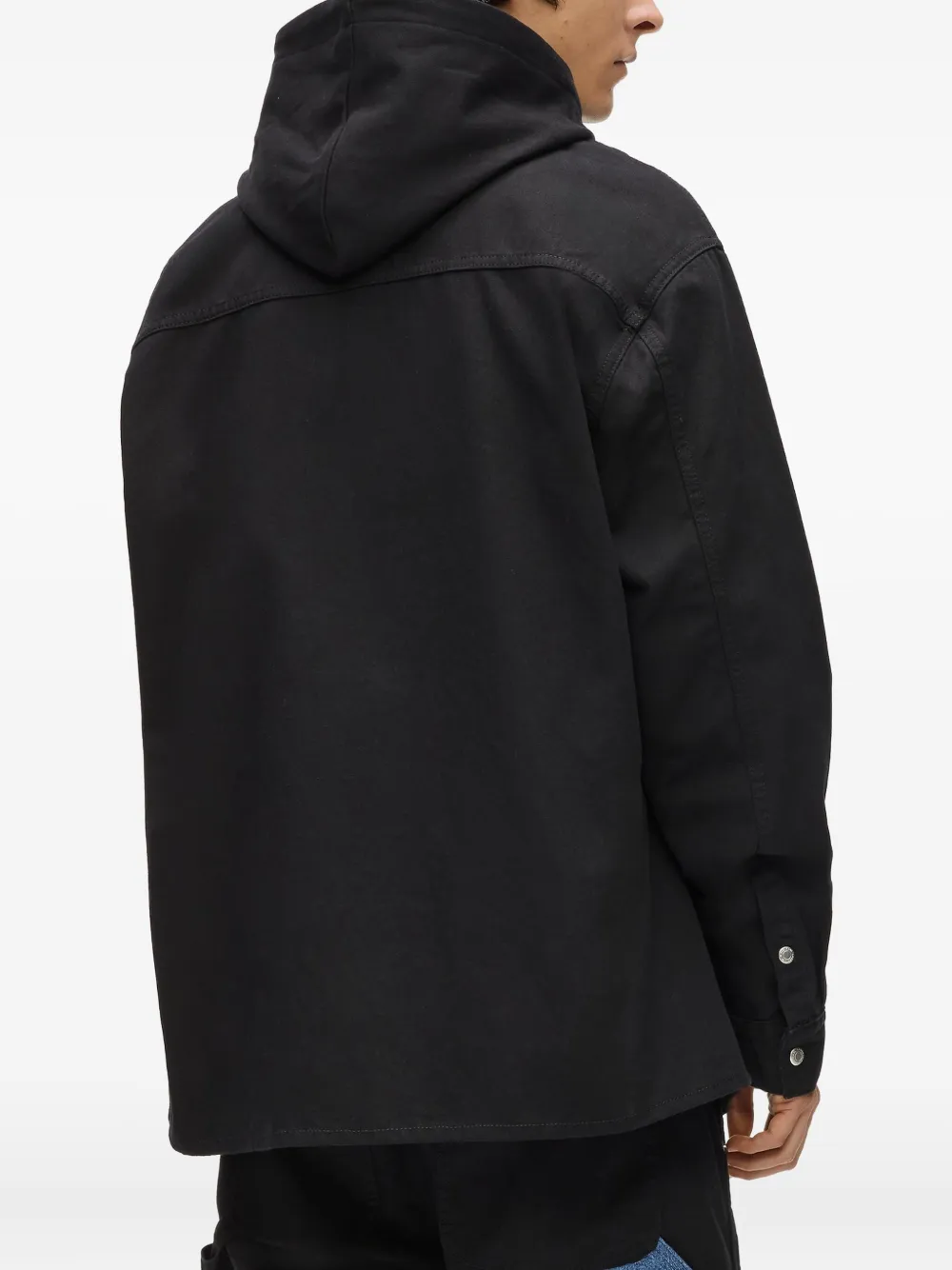 Karl Lagerfeld Jeans Overhemd met geborduurd logo Zwart