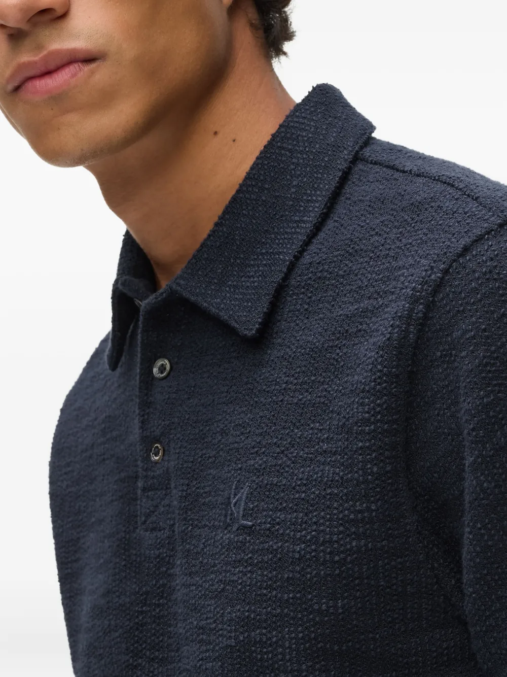 Karl Lagerfeld Short-sleeve Polo Shirt In Blue