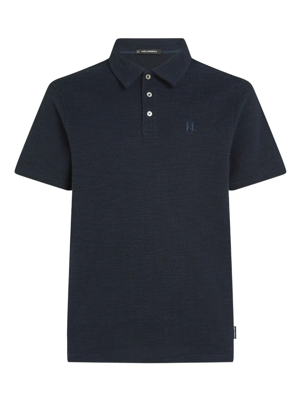 Karl Lagerfeld Short-sleeve Polo Shirt In Blue