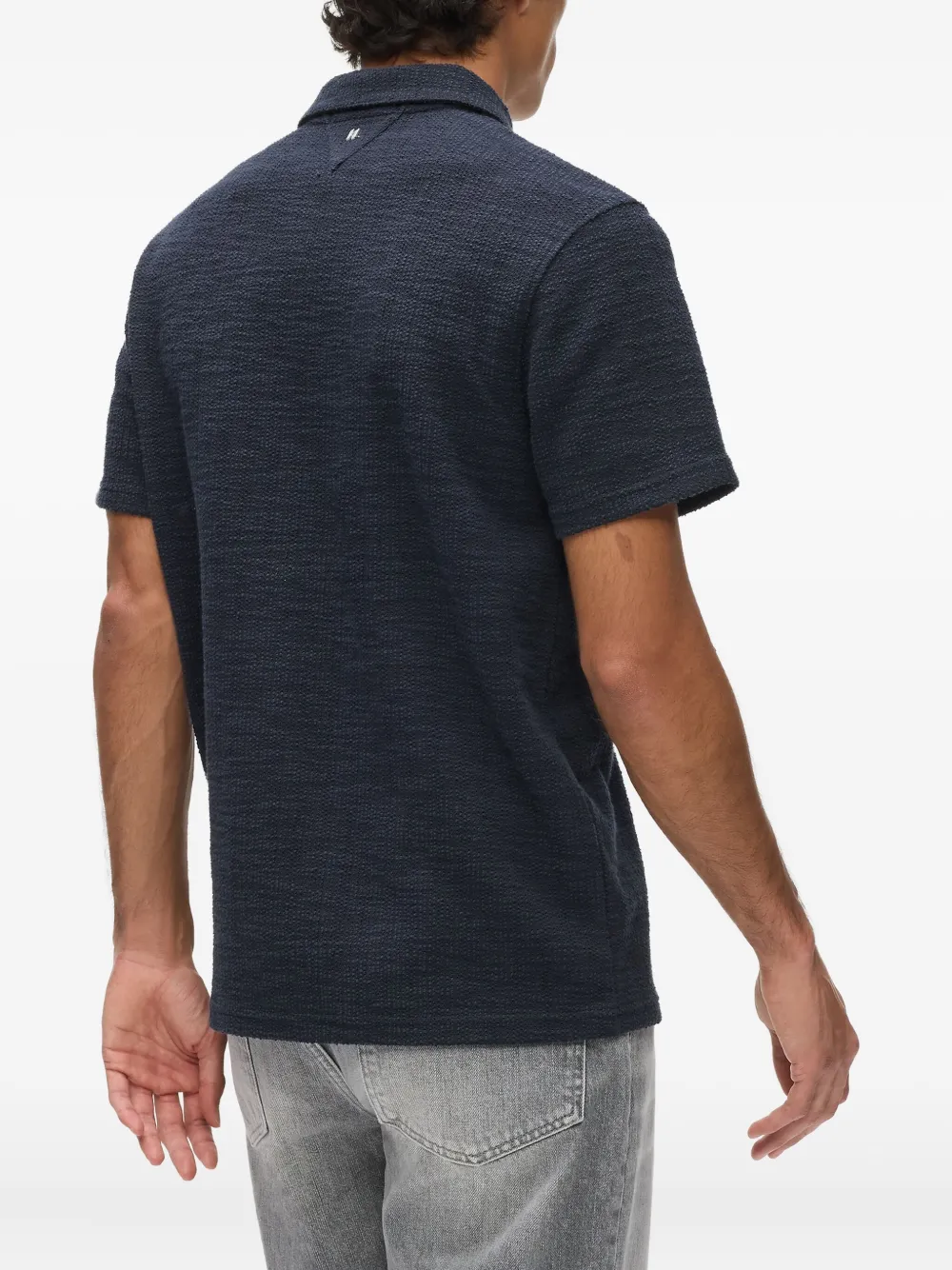 Karl Lagerfeld Short-sleeve Polo Shirt In Blue