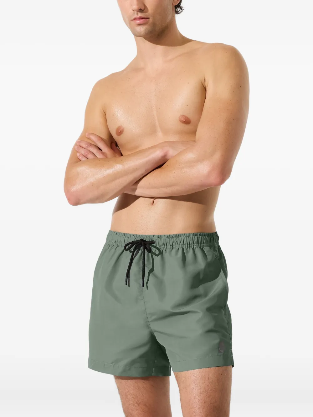Karl Lagerfeld Zwembroek met trekkoord Groen