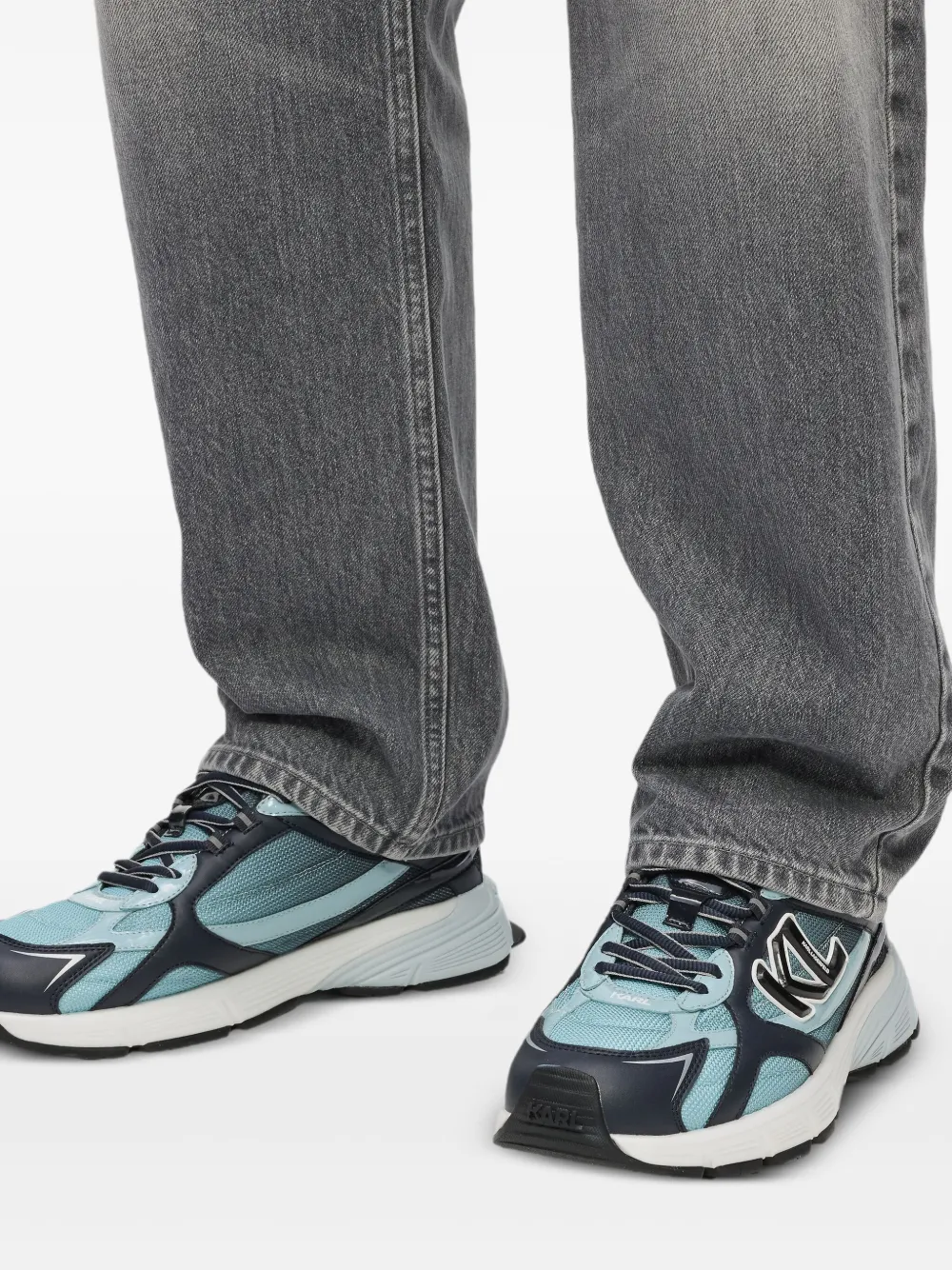 Karl Lagerfeld Orion sneakers met logodetail Blauw