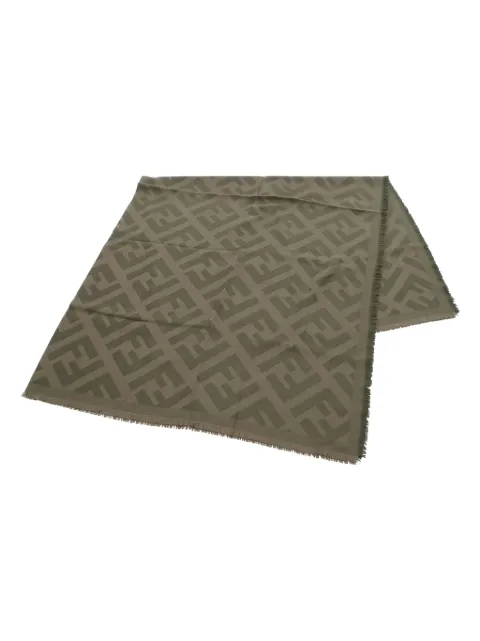 Fendi Pre-Owned Zucca-jacquard scarf