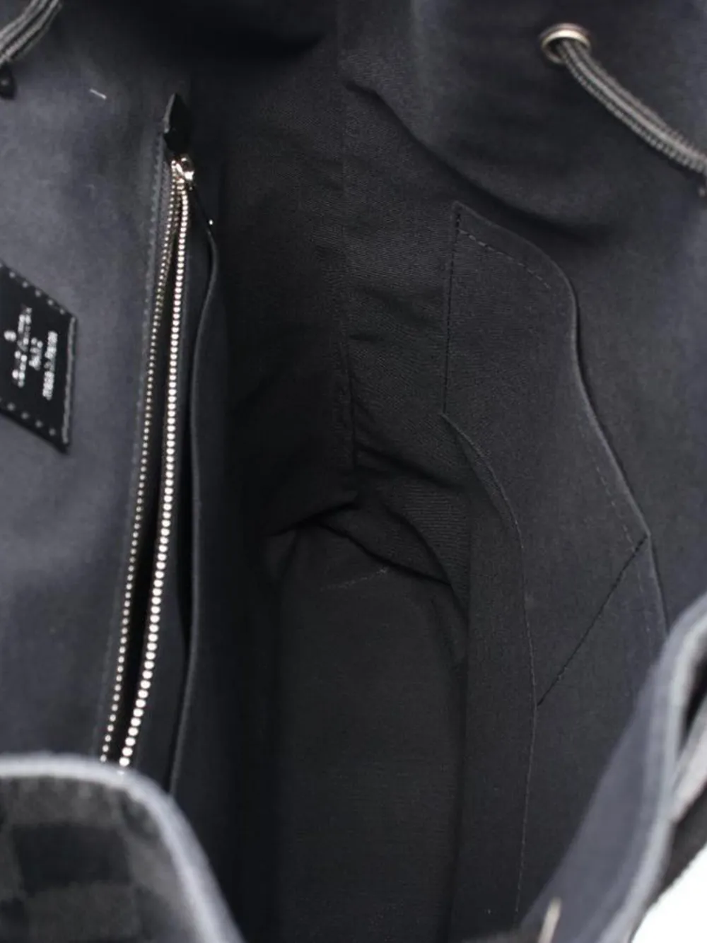 Pre-owned Louis Vuitton Christopher Pm Backpack In Black