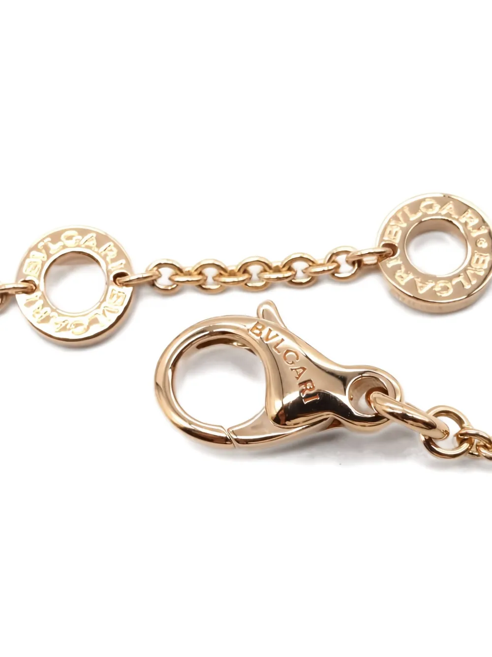 Pre-owned Bvlgari 18k Rose Gold B-zero1 Bracelet In Pink
