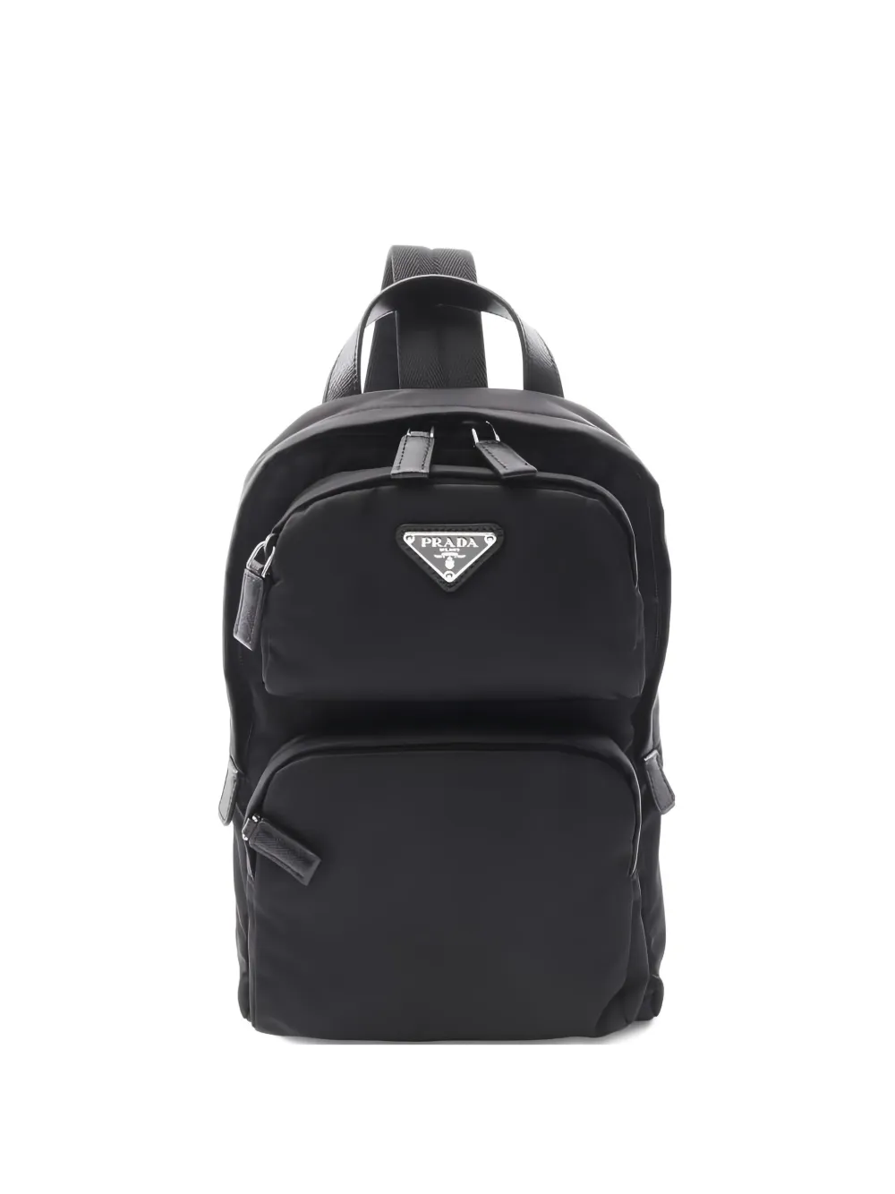 Prada Pre-Owned triangle-logo crossbody bag | Black | Image 1