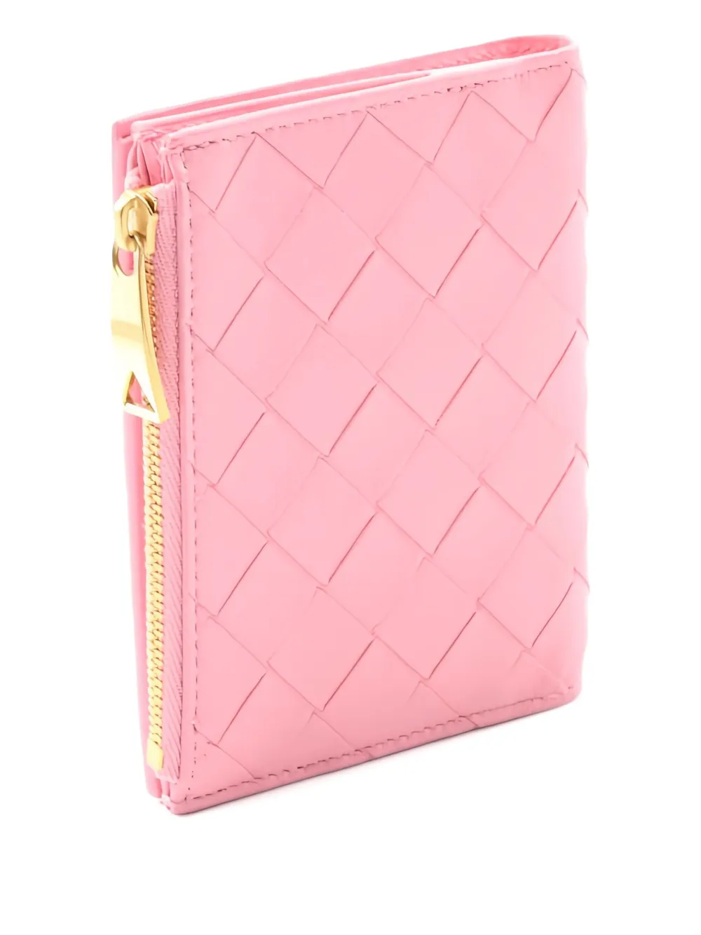 Bottega Veneta Pre-Owned Intrecciato bi-fold wallet | Pink | Image 1
