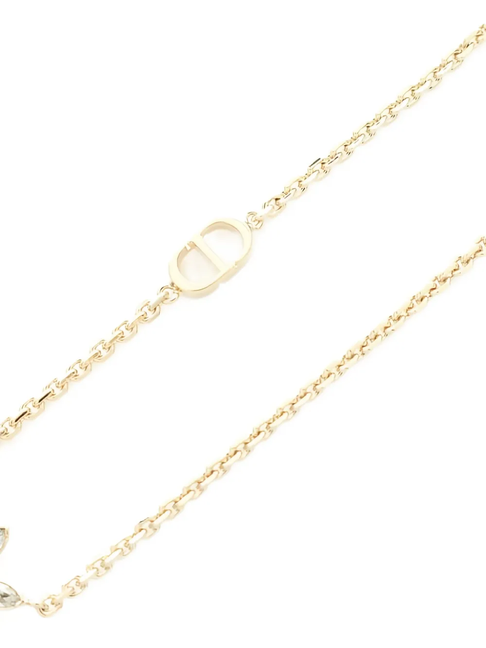 Pre-owned Dior Bloom In Necklace In Gold