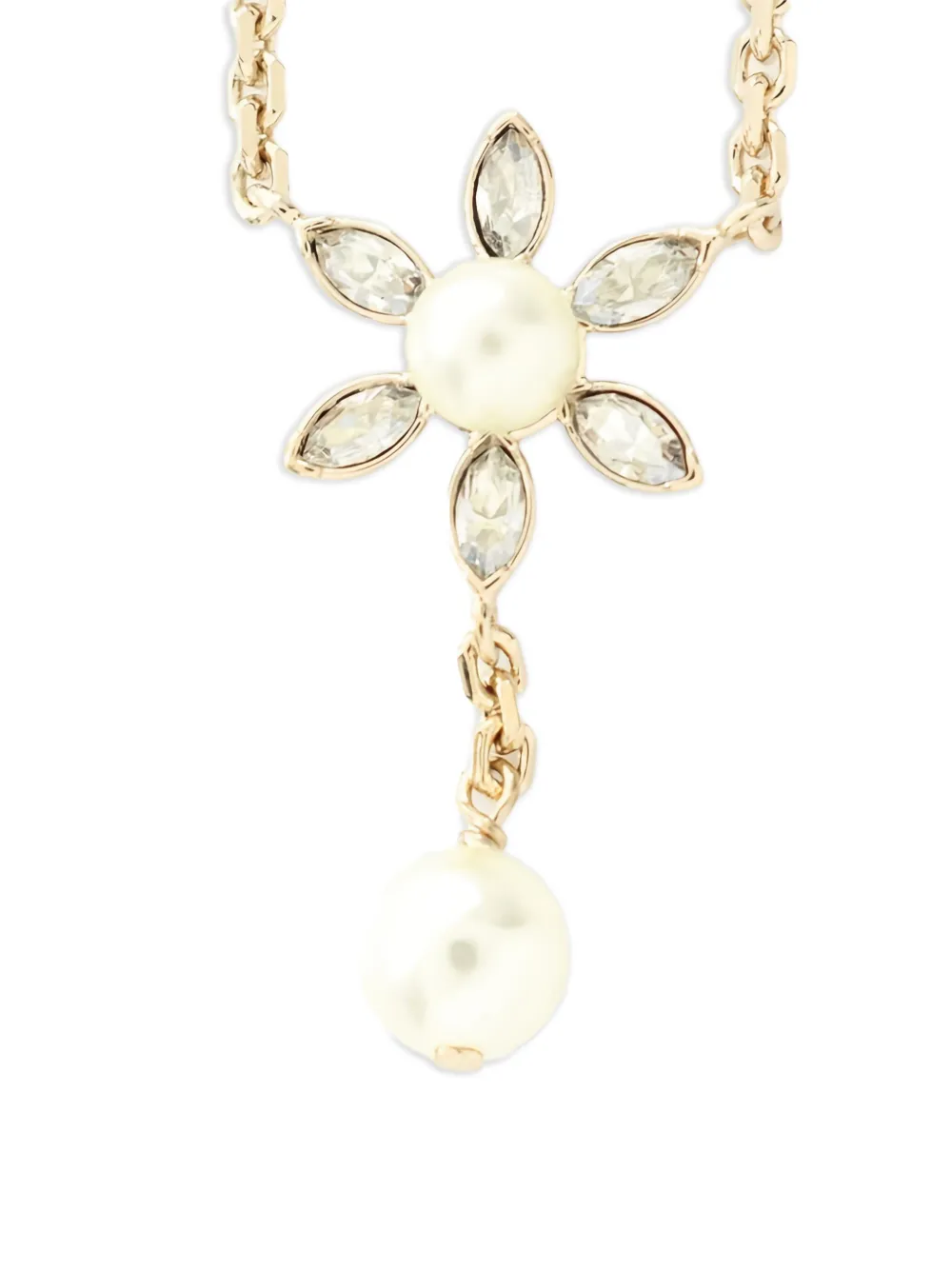 Christian Dior Pre-Owned Bloom in Dior necklace - ゴールドトーン Christian Dior Pre-Owned Bloom in Dior necklace - ゴールドトーン
