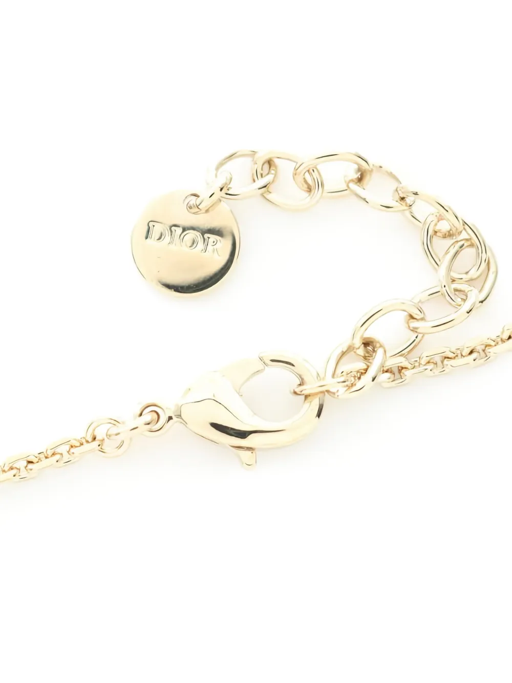 Pre-owned Dior Bloom In Necklace In Gold