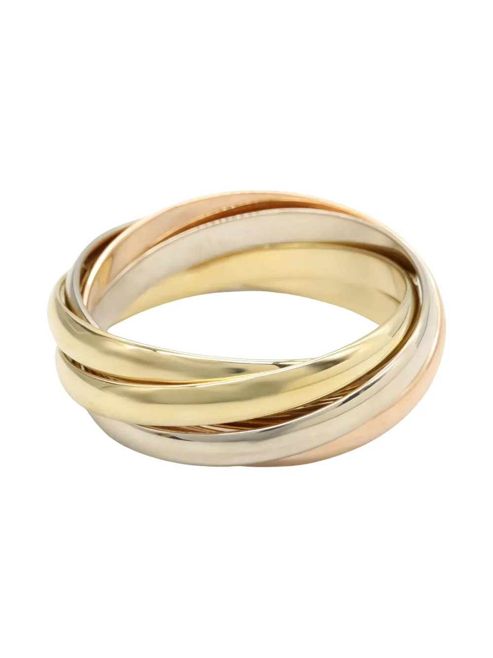 Pre-owned Cartier 18k Gold Trinity 5 Ring