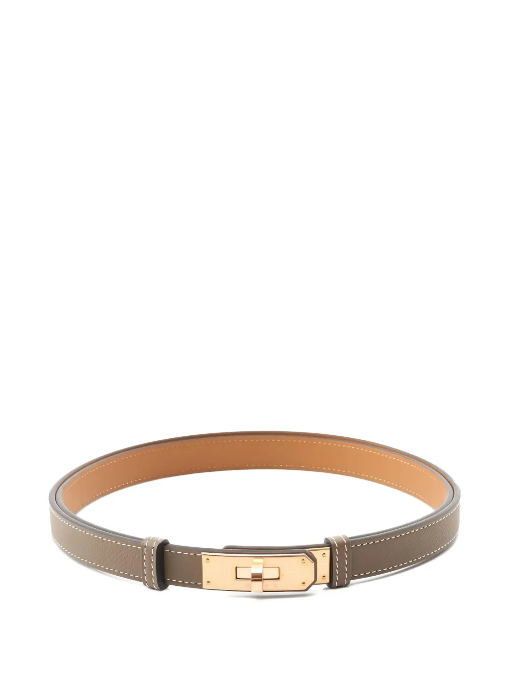 Hermès Pre-Owned leather belt | Grey | Image 1