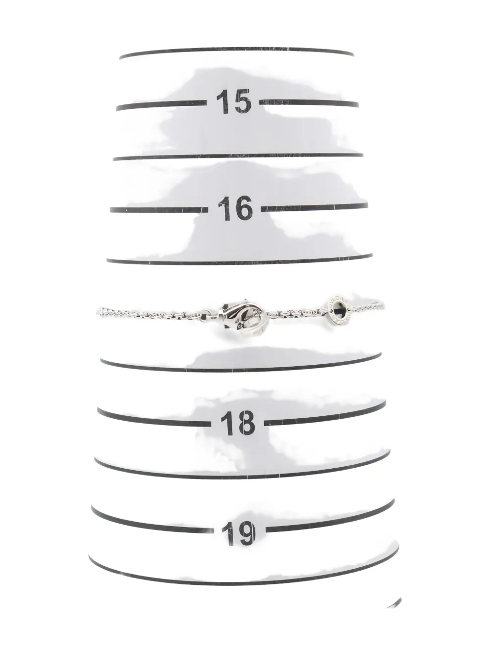 Pre-owned Bvlgari 14k White Gold B-zero1 Bracelet In Silver