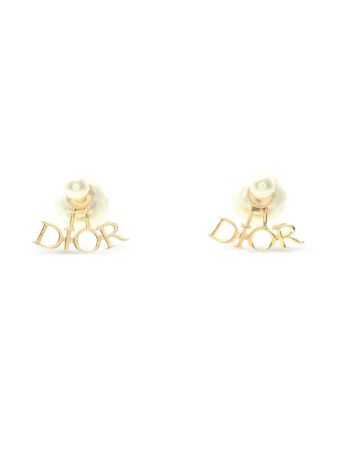 Christian Dior Pre-Owned أقراط بحروف شعار الماركة
