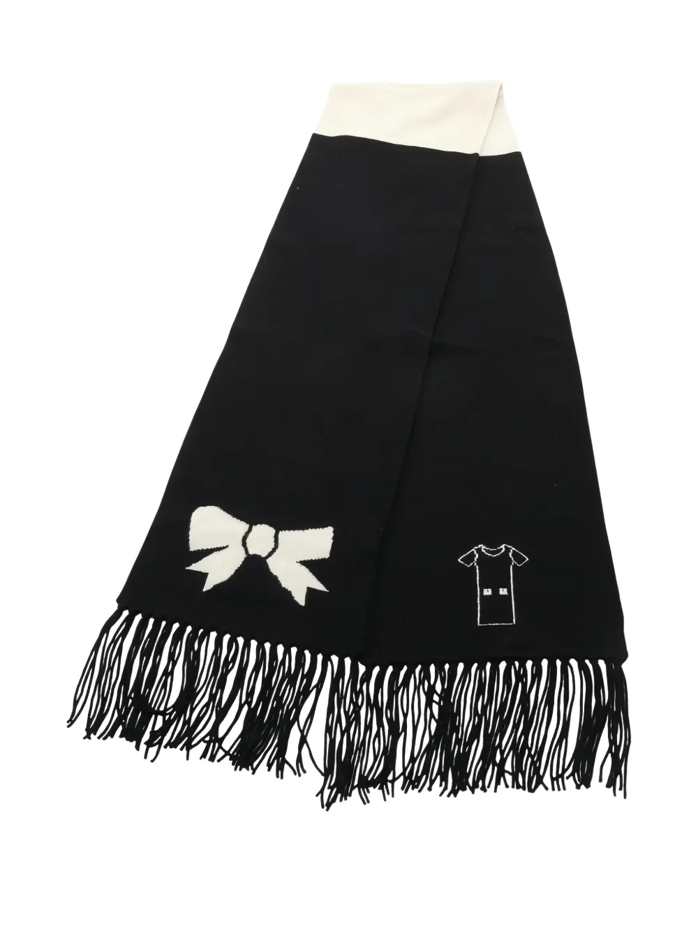 Pre-owned Chanel Cashmere Scarf In Black