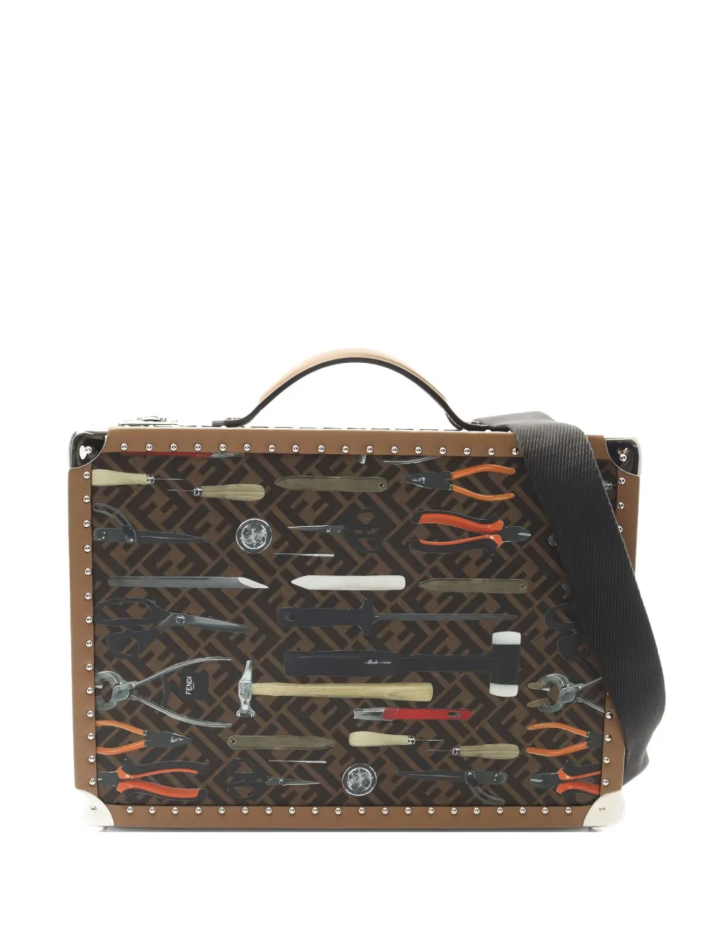 Fendi Pre-Owned 10s Zucca tool-print tote bag | Brown | Image 1