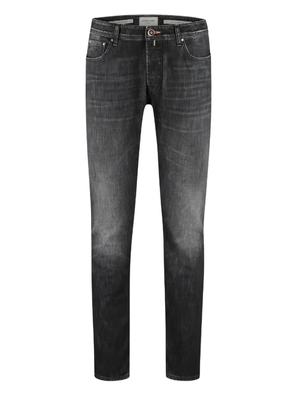 Jacob Cohën フェイデッド スリムジーンズ | ブラック | FARFETCH JP