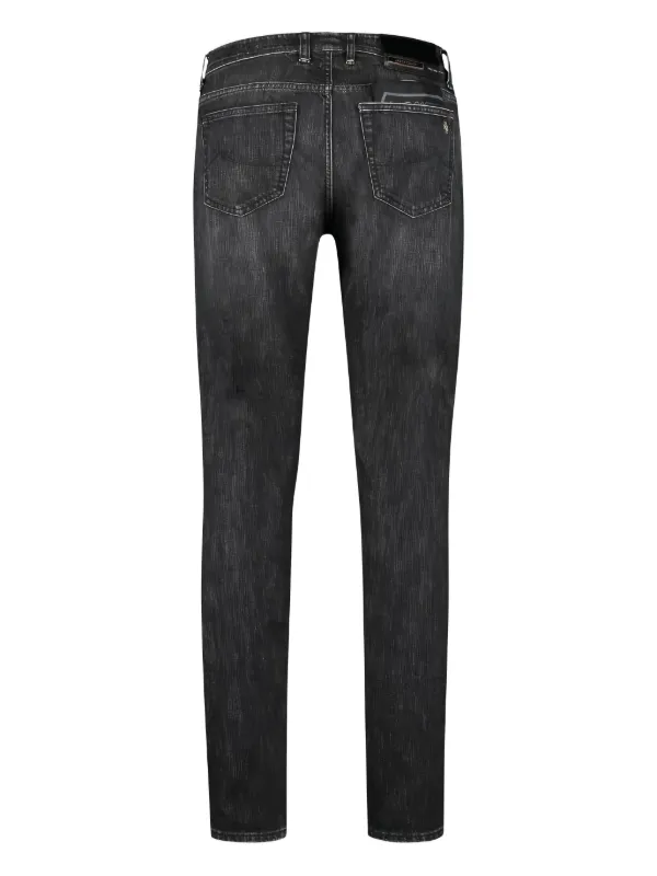 Jacob Cohën フェイデッド スリムジーンズ | ブラック | FARFETCH JP