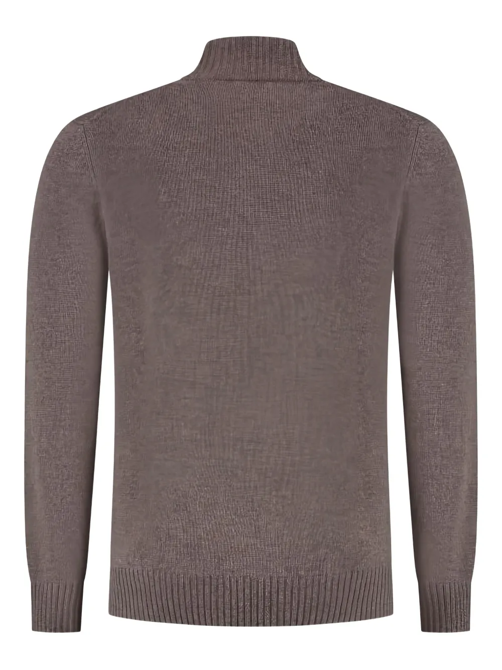 Gran Sasso high-neck zip-up sweater - Bruin