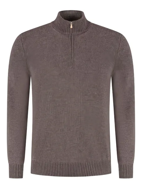 Gran Sasso high-neck zip-up sweater
