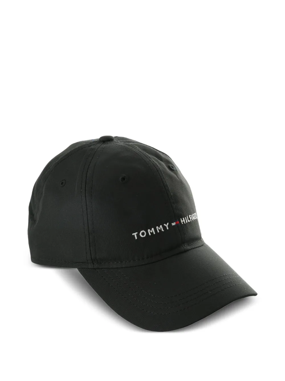 Tommy Hilfiger Honkbalpet met geborduurd logo Zwart