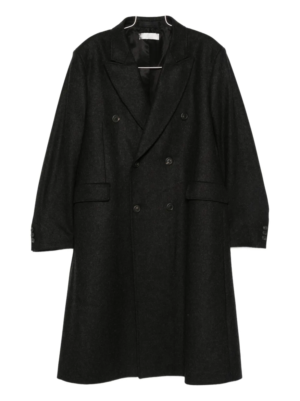 Our Legacy Whale Double-breasted Coat In Black