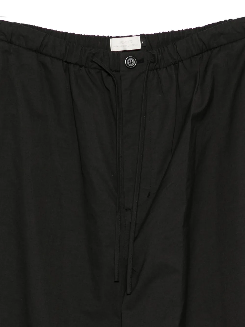  Amomento Drawstring Trousers - Black 
