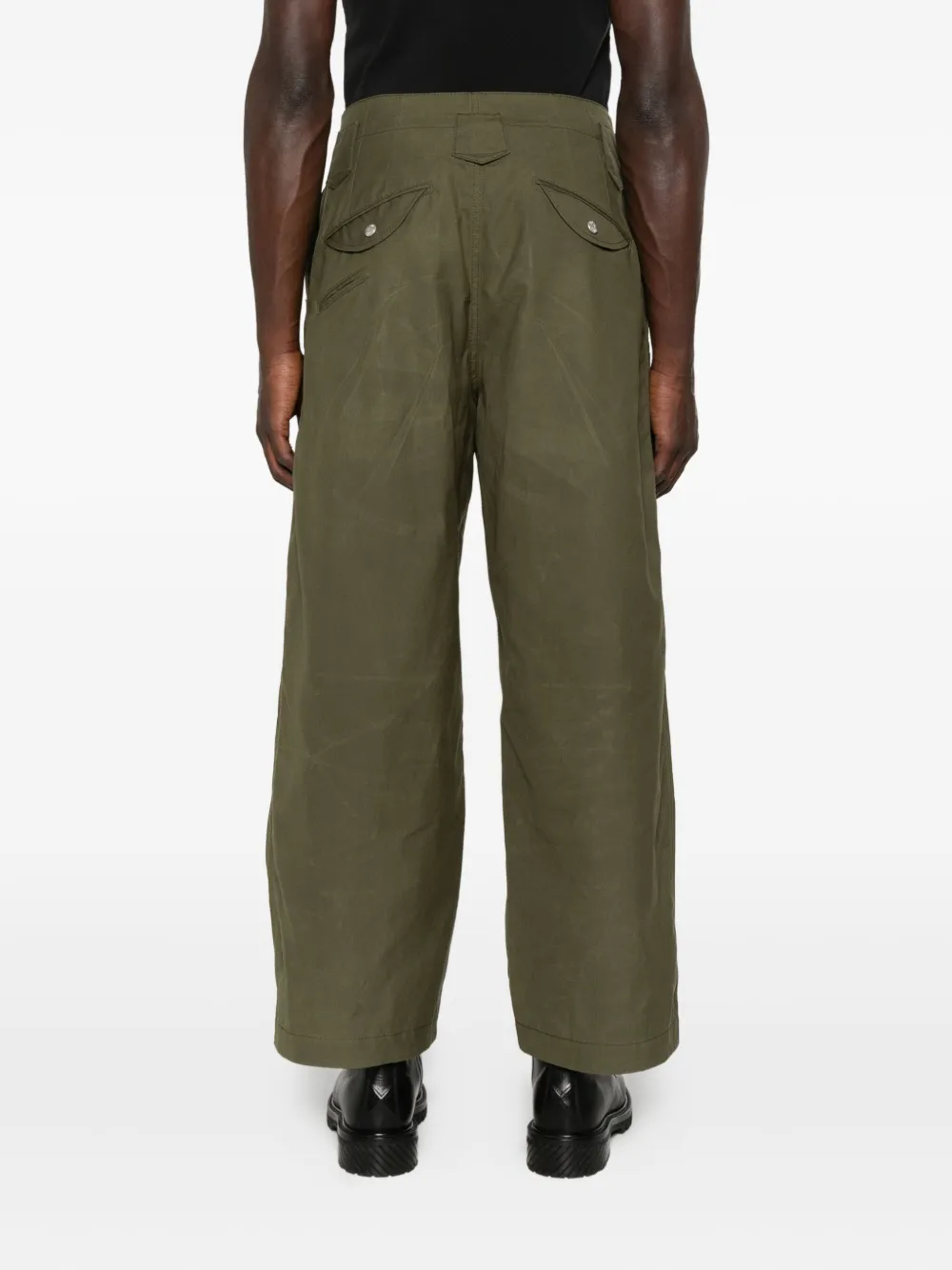 Kenzo Broek met gewatteerd vlak Groen