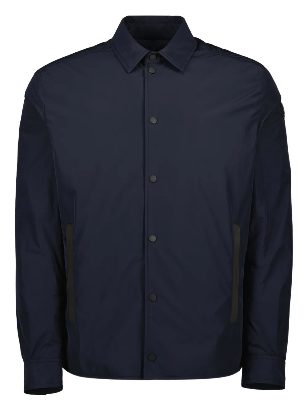 Moncler quilted logo-patch jacket | Blue | Image 1