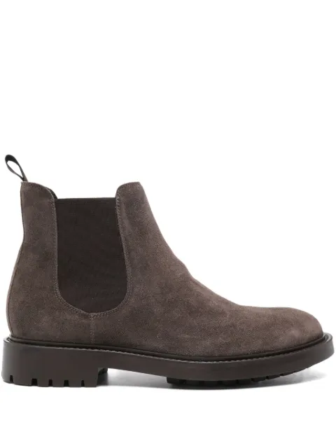 Kiton leather chelsea boots