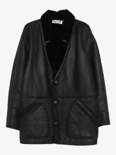 A.N.G.E.L.O. Vintage Cult abrigo con ribete texturizado 1980