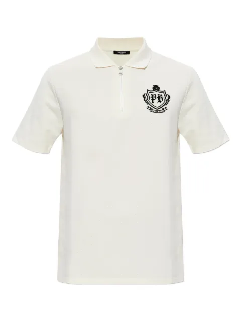 Balmain College Emblem short-sleeve polo shirt