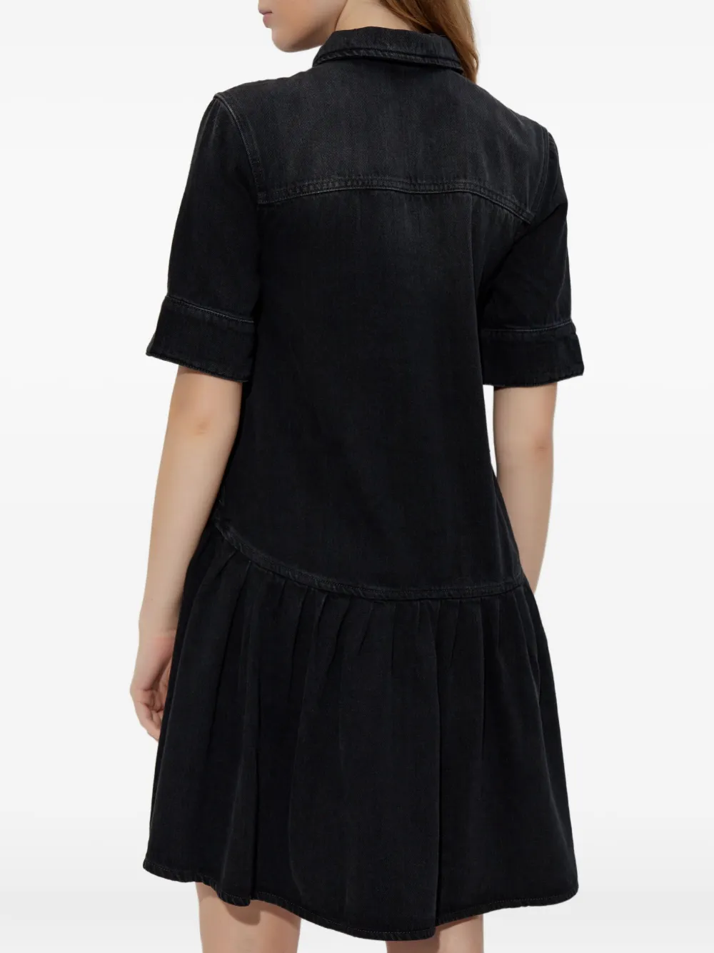 GANNI Denim jurk Zwart