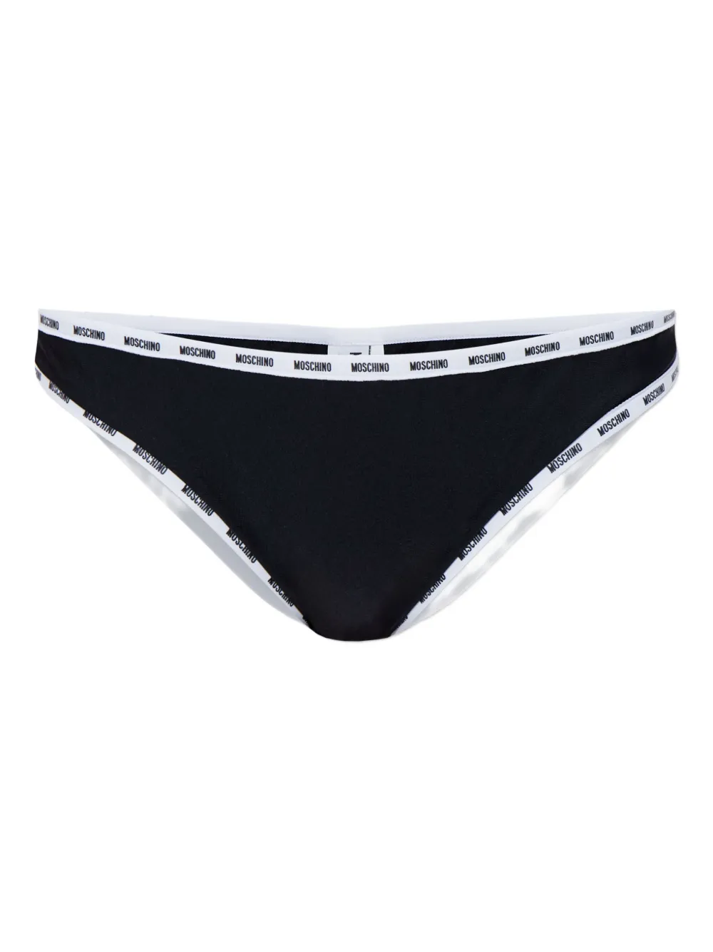 Moschino logo-trim bikini bottoms - Nero