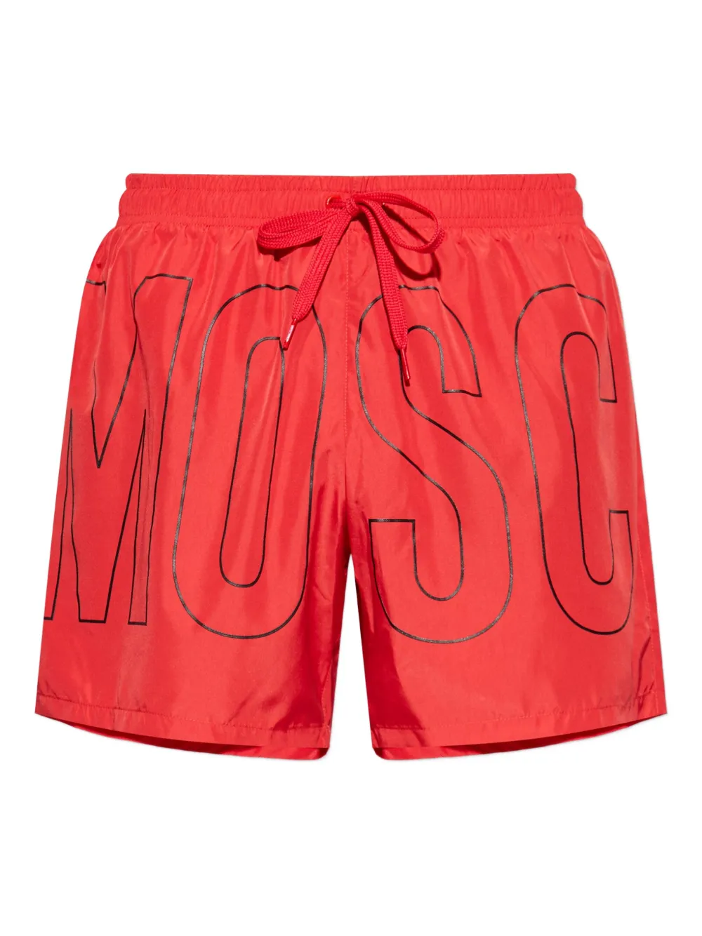 Moschino Logo-print Swim Shorts In Red
