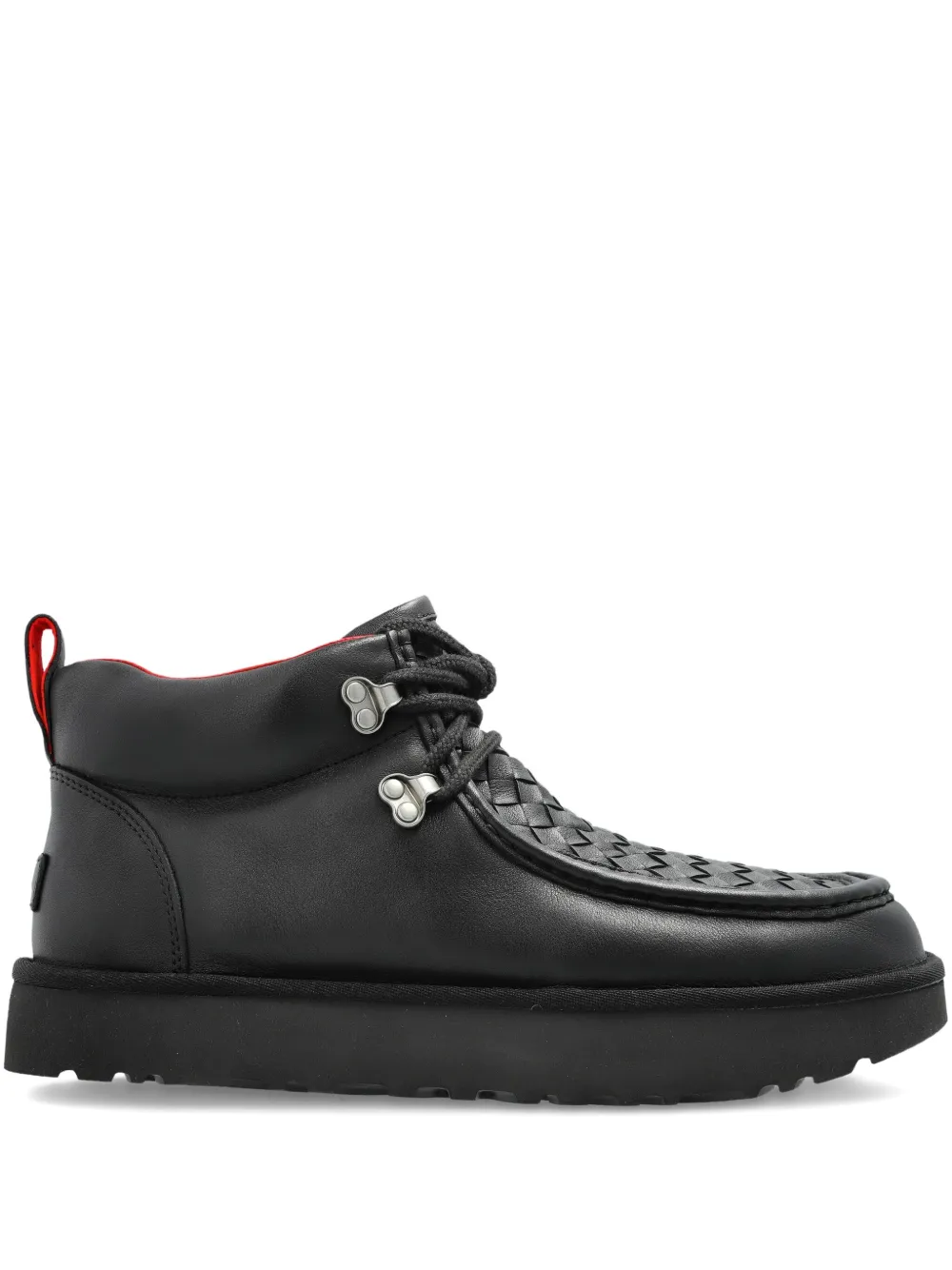UGG woven lace-up trainers | Black | Image 1